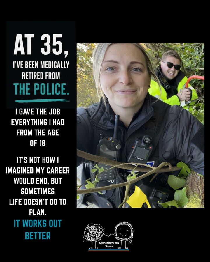 SBS milestone post: 32 emergency service workers completed our first suicide prevention and Mental Health First Aid training at Essex Police HQ. Text: Today was a huge milestone for SBS. This is only the beginning.